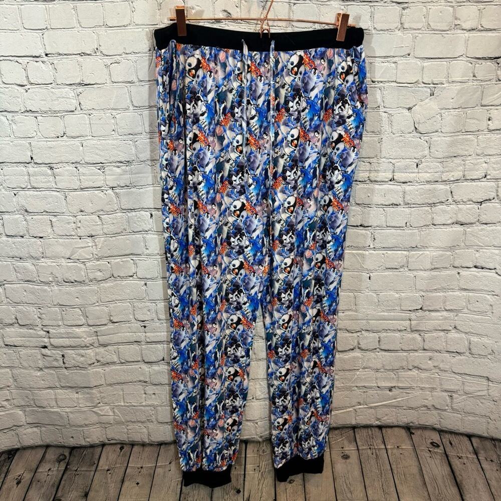 Oh La La Bamboo Happy Feet Straight Leg Bamboo Pajama Pants